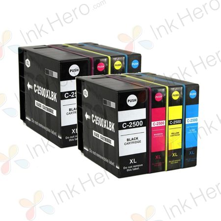 Pack de 8 Canon PGI-2500XL cartouches d'encre compatibles haute capacité (Ink Hero)