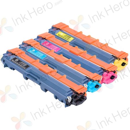 Pack de 4 Brother TN241 & TN245 toner compatibles haute capacité (Ink Hero)