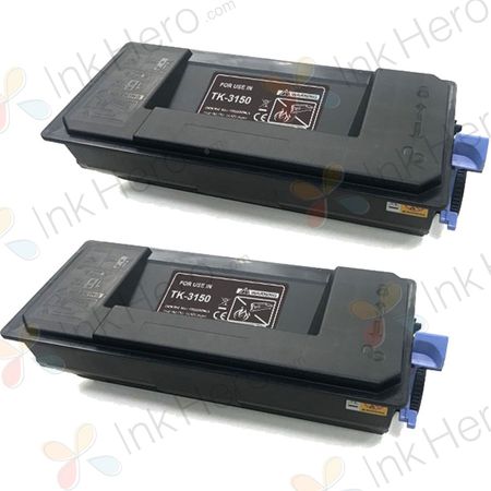 Pack de 2 Kyocera TK-3150 toner compatibles noir (Ink Hero)